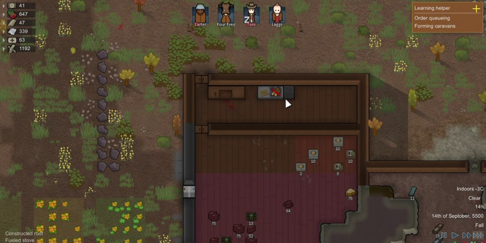 RimWorld gameplay